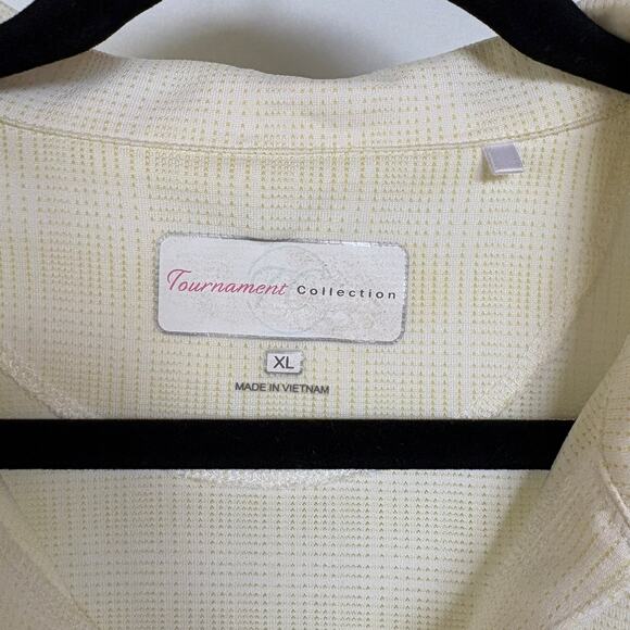 Tournament Collection Pastel Butter Yellow Performance Tennis Pickleball Top XL - Picture 4 of 6